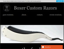 Tablet Screenshot of boxercustomrazors.com